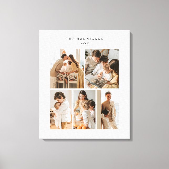 Modern Elegant för enkel fotosamling Canvastryck (Framsida)