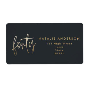 Modern elegant för enkel snyggt på 40 år fraktsedel