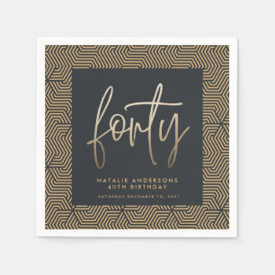 Modern elegant för enkel snyggt på 40 år pappersservett