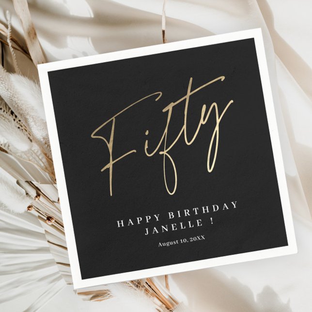 Modern elegant för enkel snyggt på 50 år pappersservett (Skapare uppladdad)