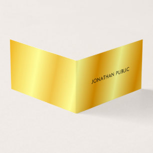 Modern Elegant för Faux Guld Metallic Search Temp Visitkort