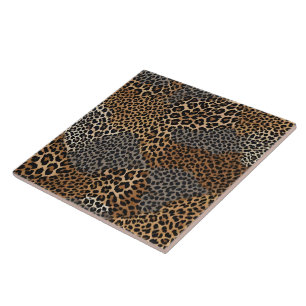 Modern Elegant för lyxvit leopard Kakelplatta