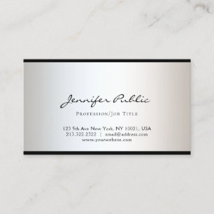 Modern Elegant för minimal design - enkel vanlig l Visitkort