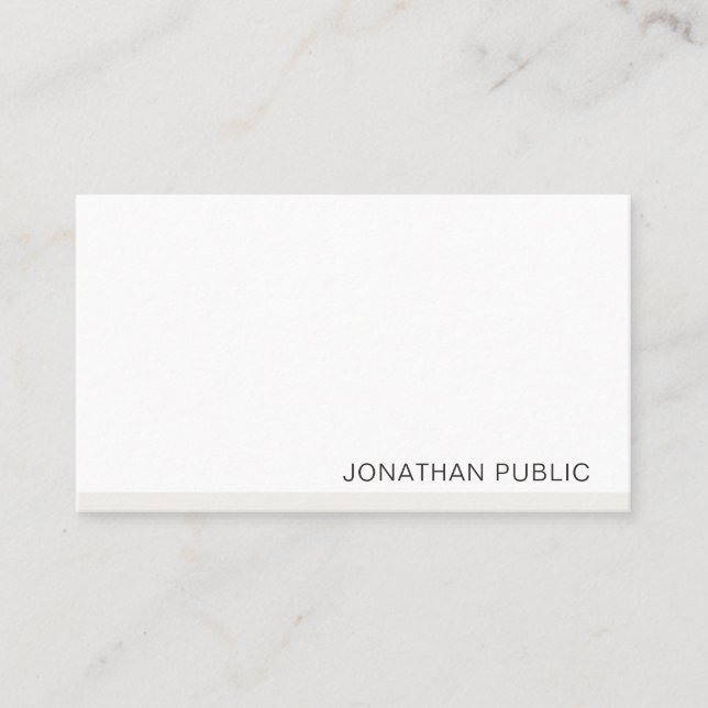 Modern Elegant för minimalistisk Professionell Visitkort (Framsida)