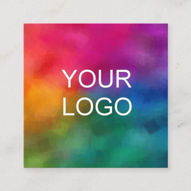 Modern Elegant för modern Anpassningsbar för Busin Fyrkantigt Visitkort (Framsida)