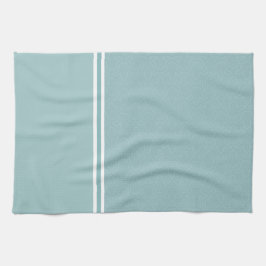 Modern elegant för modern chic i baby blue rand kökshandduk