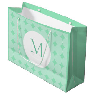 Modern Elegant för modern Mint Grönt Färg Monogram