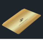 Modern Elegant för Monogrammed Faux Guld-mall iPad Pro Skydd<br><div class="desc">Monogrammed Faux Guld-Elegant för mall  Modern iPad Pro Cover för Trendig,  iPad-väskor och höljen.</div>