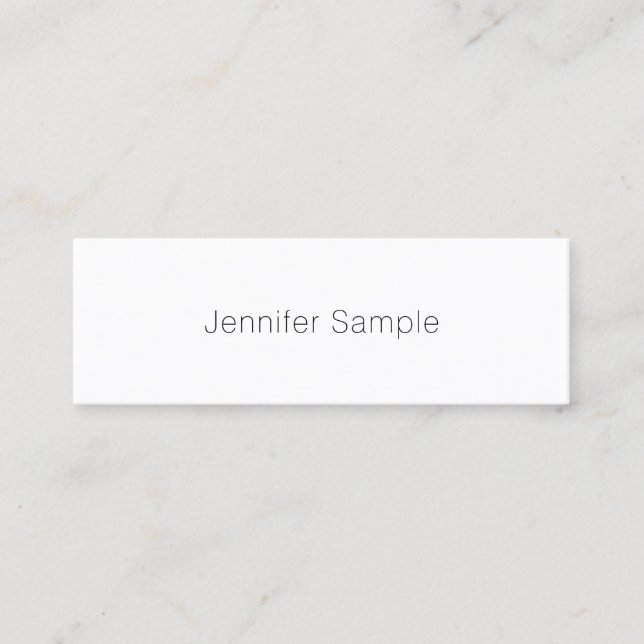 Modern Elegant - förenklad design - minimalistisk  Mini Visitkort (Framsida)