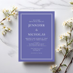 Modern Elegant Formell Lila Bröllop Inbjudningar<br><div class="desc">Modern Elegant Formell inbjudan till Lila bröllop</div>