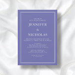 Modern Elegant Formell Lila Virtuella Bröllop Inbjudningar<br><div class="desc">Modern Elegant Formell Lila Lavender Virtuell bröllopsinbjudan</div>