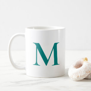 Modern Elegant - första monogrammed mallskalan Kaffemugg