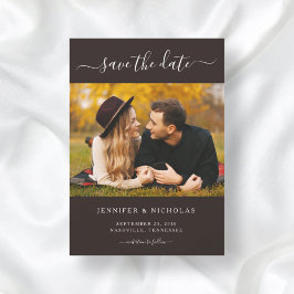 Modern Elegant Foto - spara datum Datumet