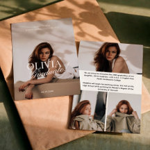 Modern Elegant Foto Typografi Skript Grad