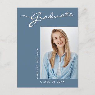 Modern Elegant Fotomeddelande för grafik Vykort