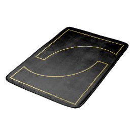 Modern Elegant Geometrisk Falsk Guld Design Badrumsmatta