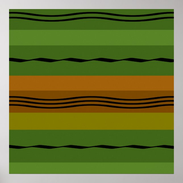 Modern elegant geometrisk mönster poster (Framsidan)