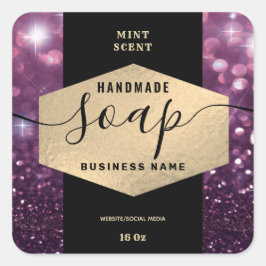 Modern elegant glans skript kroppssmör etikett