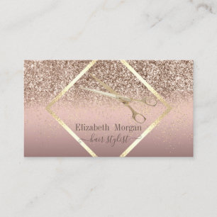 Modern Elegant, Glitter Guld Konfetti, Saxar Visitkort