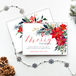 Modern Elegant God jul Business Julkort