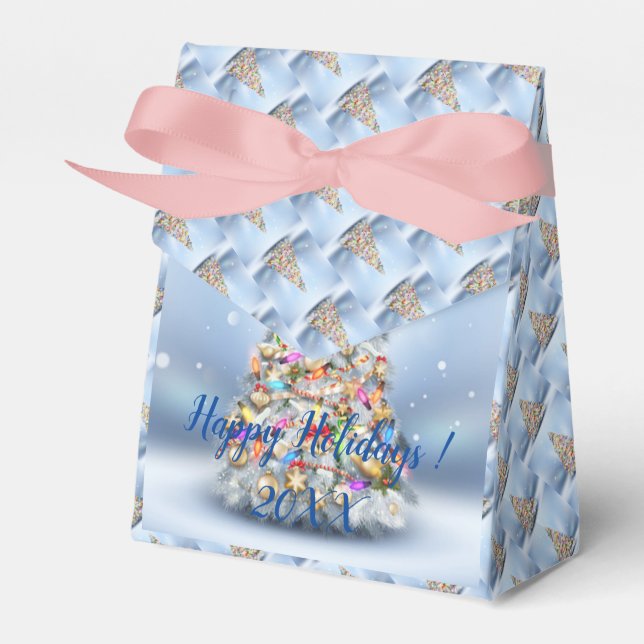 Modern Elegant God jul Helgdagar Presentaskar (Framsidan Sidan)