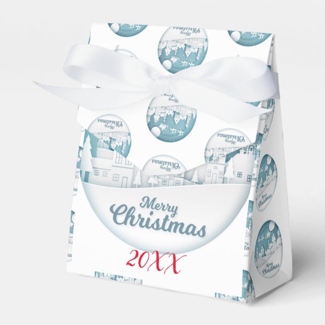 Modern Elegant God jul Helgdagar Presentaskar (Framsidan Sidan)