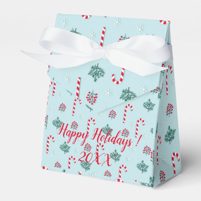 Modern Elegant God jul Helgdagar Presentaskar (Framsidan Sidan)