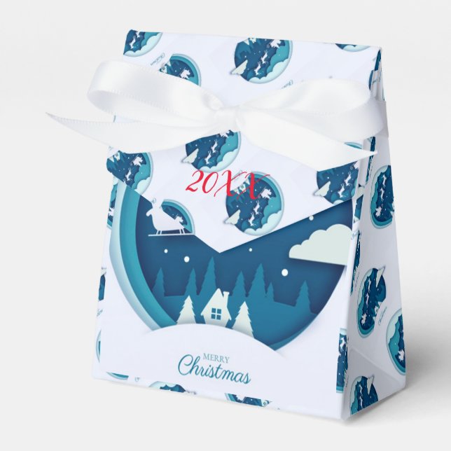 Modern Elegant God jul Helgdagar Presentaskar (Framsidan Sidan)