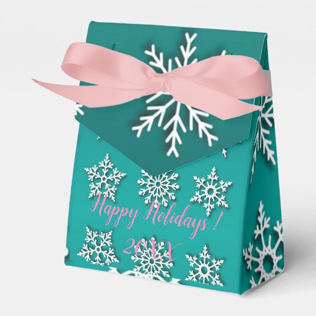 Modern Elegant God jul Helgdagar Presentaskar (Framsidan Sidan)