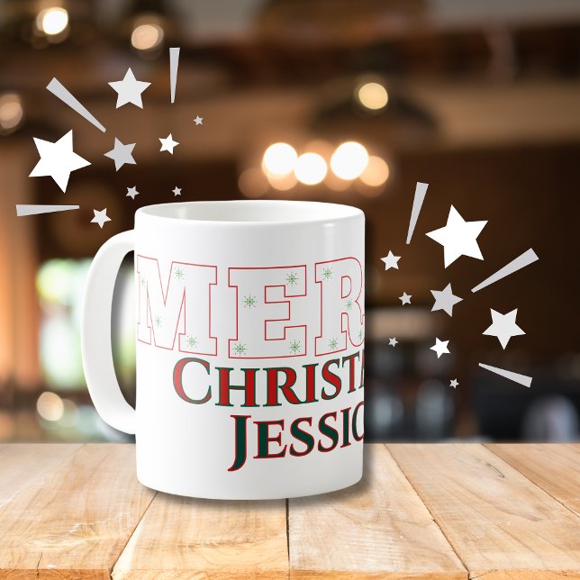Modern Elegant God jul Kaffemugg (Skapare uppladdad)