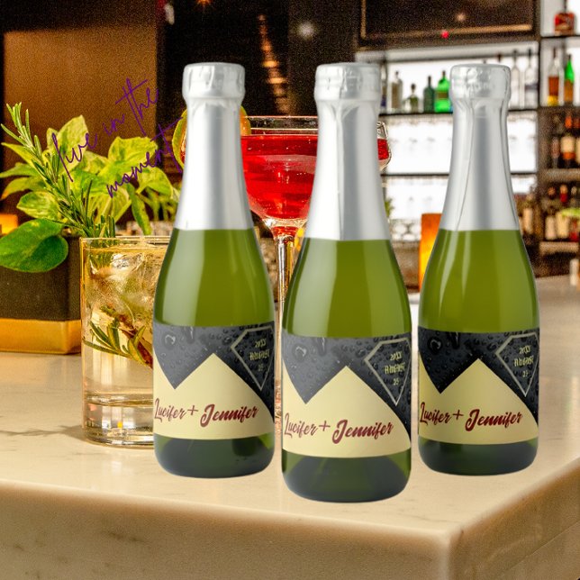 Modern Elegant Golden Diamond Personligt bröllp (Skapare uppladdad)