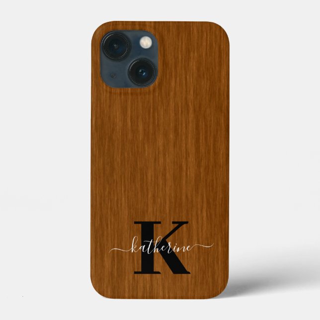 Modern Elegant Golv Bakgrundsmonogram (Baksida)