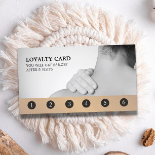 Modern Elegant Grått Golden Massage Therapist Lojalitetskort
