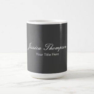 Modern Elegant Grått med enkel Professionell Kaffemugg