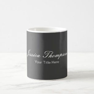 Modern Elegant Grått med enkel Professionell Kaffemugg
