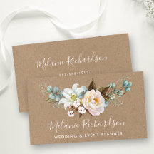 Modern Elegant Greenery Botanical Blommigt Kraft