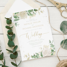 Modern Elegant Greenery Bröllop