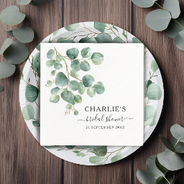 Modern Elegant Greenery Möhippa Pappersservett