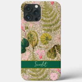 Modern elegant grönt vår löv och blommor Ca