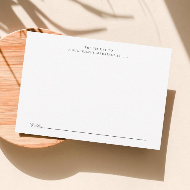 Modern Elegant Guest Bok Anteckningskort (Elegant Guest Book Note Card)