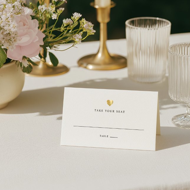 Modern Elegant Guld Bröllop Bord-platskort Placeringskort (Skapare uppladdad)
