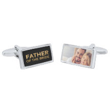 Modern Elegant Guld Far Bride Photo Bröllop Cu