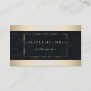 Modern Elegant Guld Folie Metall Professional Visitkort