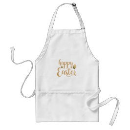Modern elegant Guld Glad påsk Förkläde