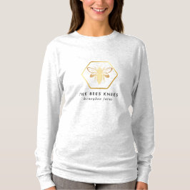 Modern & Elegant Guld Honungs Bikupare T-Shirt
