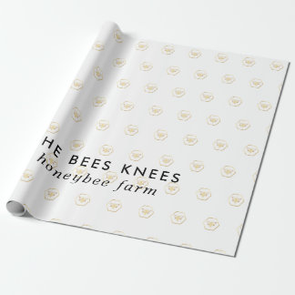Modern & Elegant Guld Honungs Biskötare Presentpapper