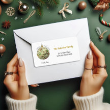 Modern Elegant Guld-juldocka Ornamet