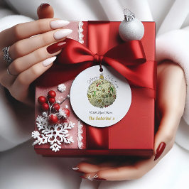 Modern Elegant Guld-juldocka Ornamet Gåvor Etiketter