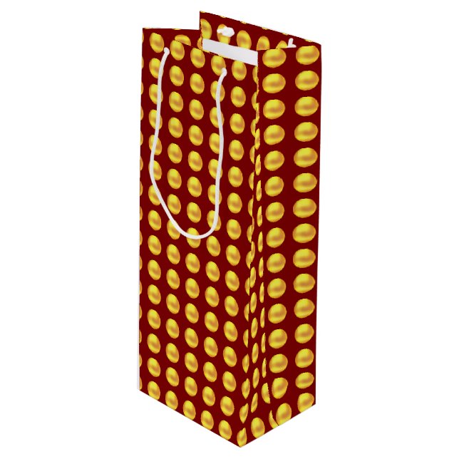 Modern Elegant Guld-punkter på rött (Framsidan Vinklad)