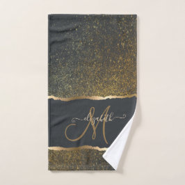 Modern Elegant Guld Touch Monogram